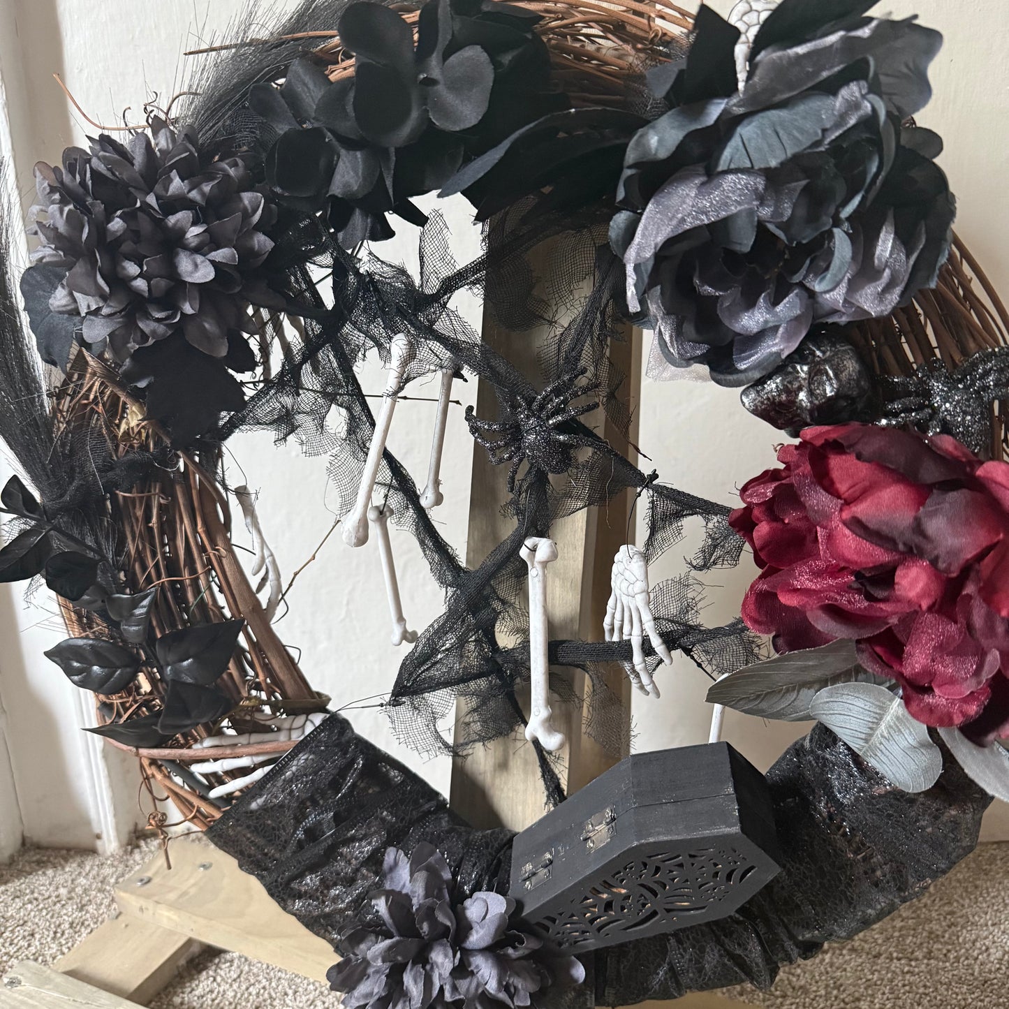 18” Gothic Bloom Wreath