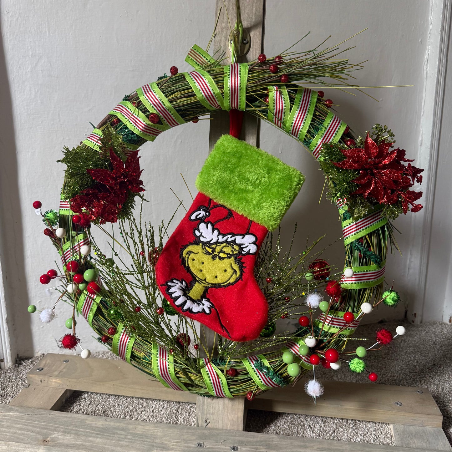 16” Merry Grinchmas Wreath