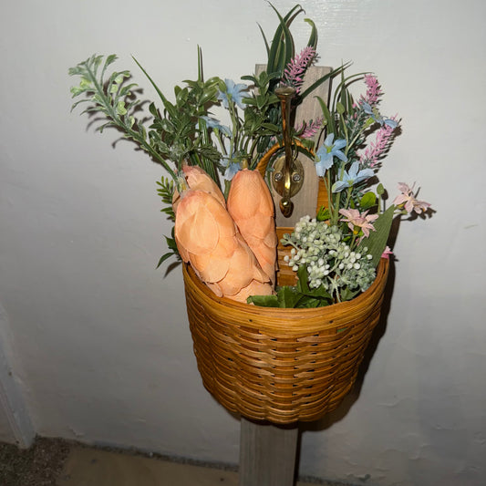 Carrot Basket Door Hanger