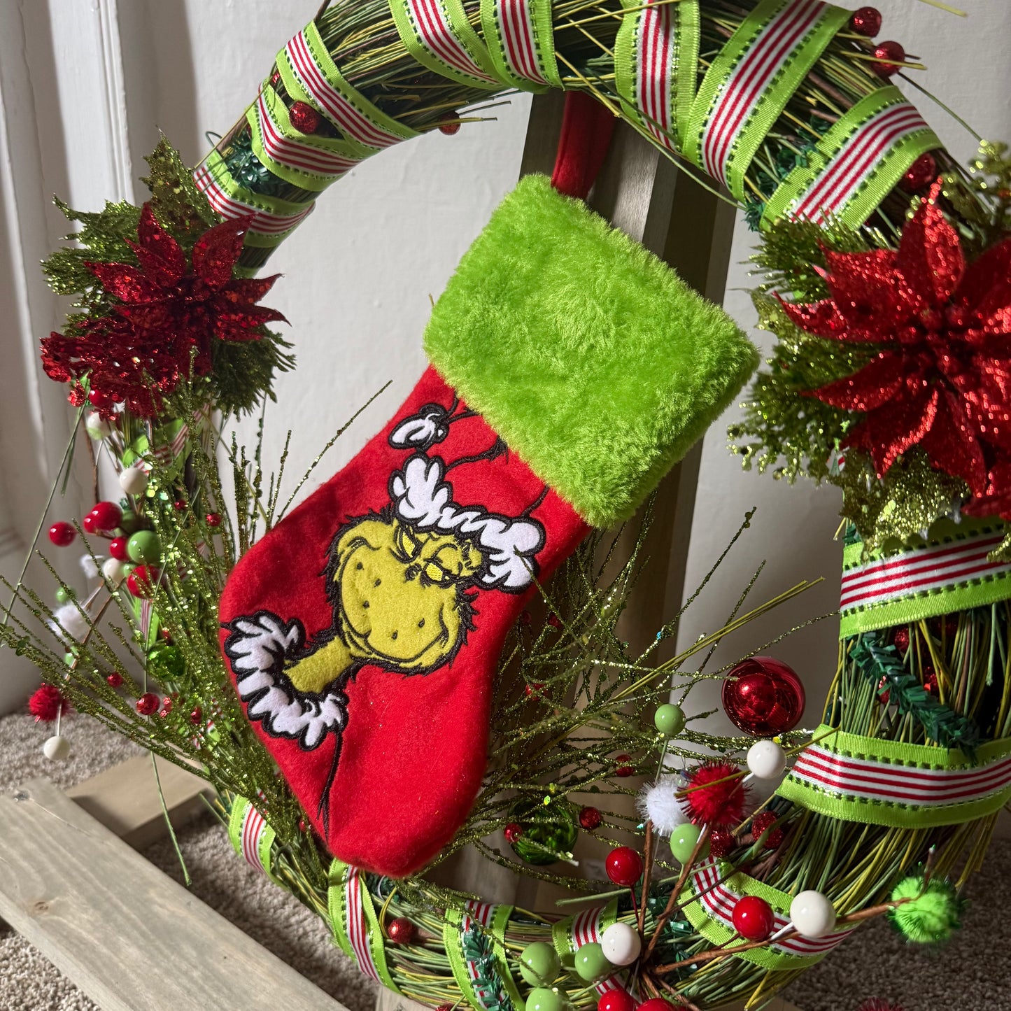 16” Merry Grinchmas Wreath